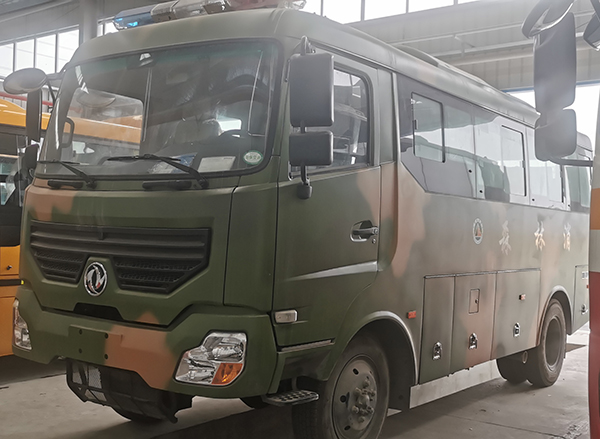 國六東風23座四驅森林消防運兵車、四驅越野客車報價及圖片