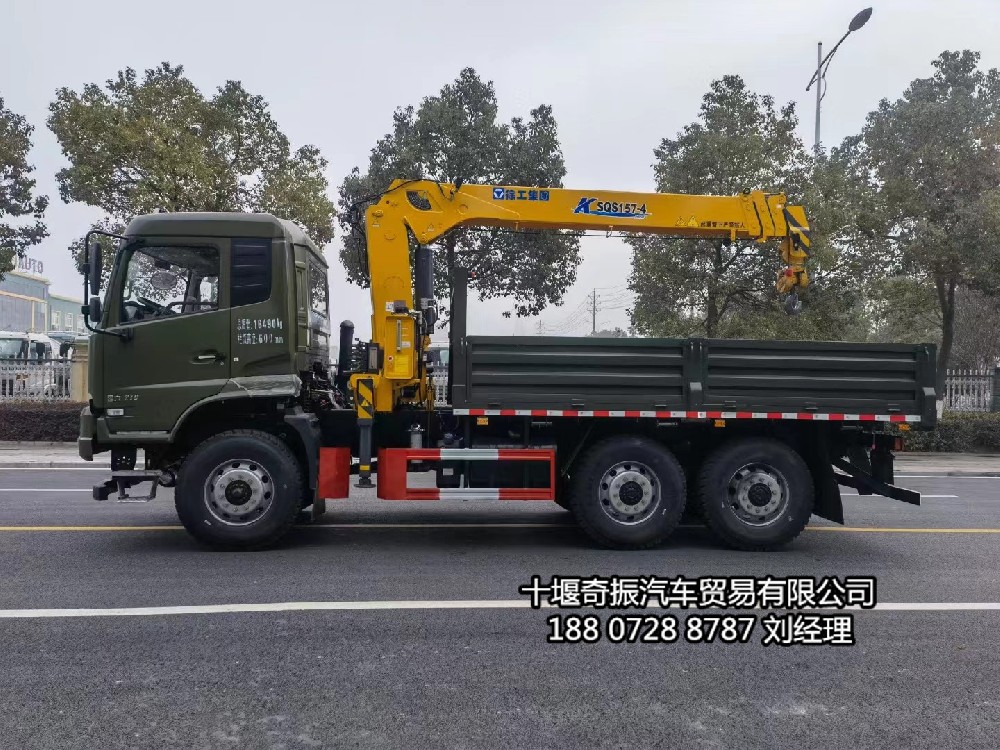 天錦六驅越野8噸/10噸吊機的隨車起重運輸車   六驅隨車吊多少一輛