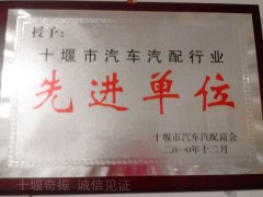 汽車汽配行業先進單位