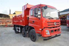 東風華神輕量化前四后四自卸車，東風特商小三軸輕皮自卸車