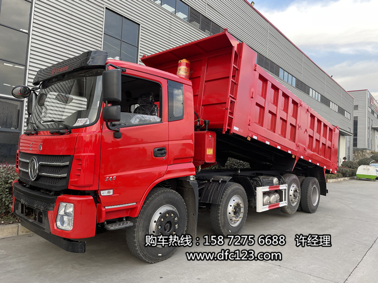 東風輕量化濰柴270馬力8x2直翻自卸車 前四后六自卸車2020新款