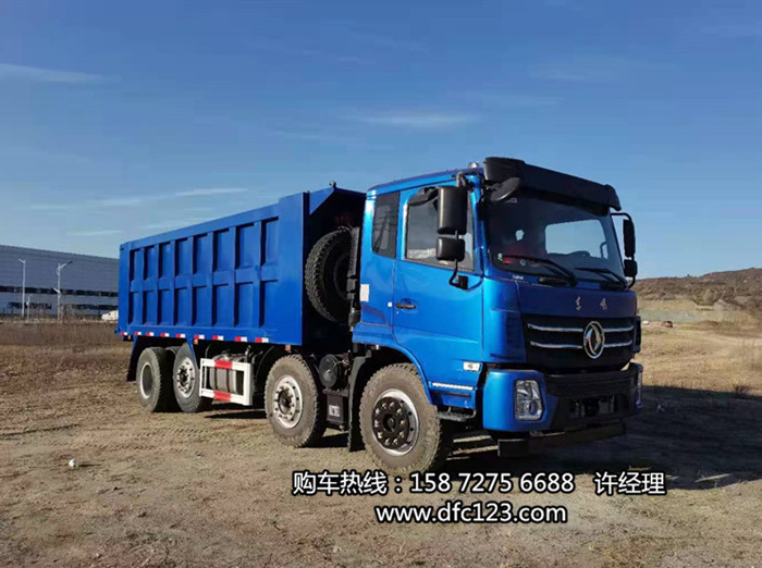 東風輕皮濰柴270前四后六自卸車，輕量化前4后6貨箱6米直翻自卸車