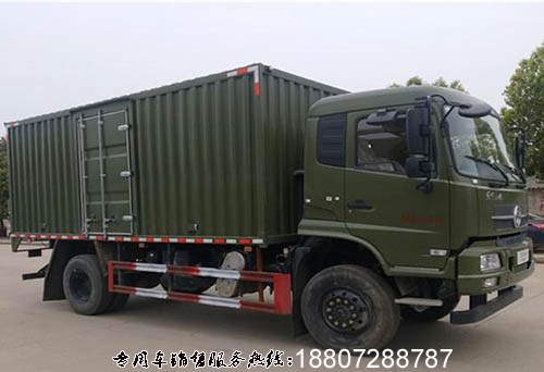 國六新款東風天錦4×4四驅越野廂式運輸車圖片大全