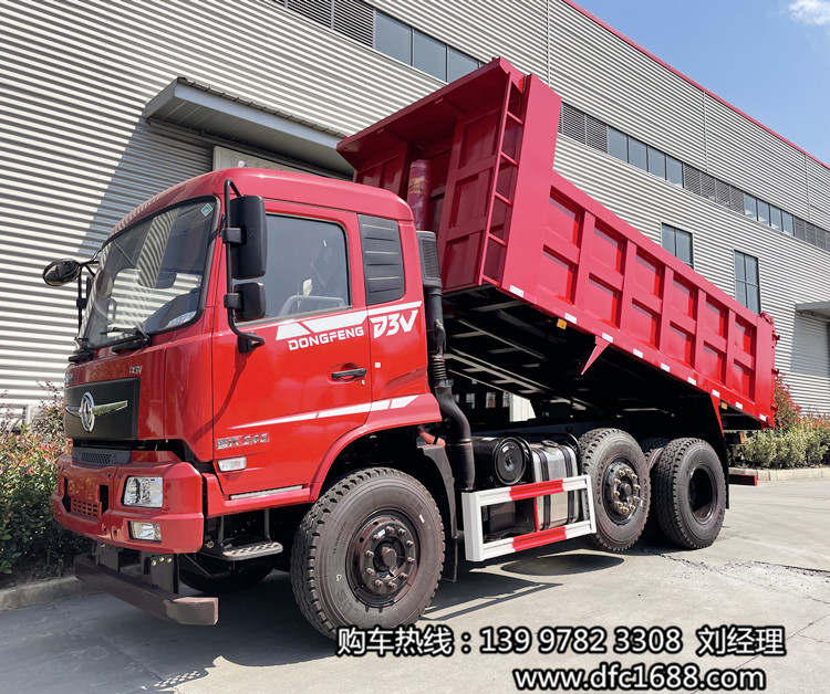 東風拓行6X2前二后六提升橋自卸車廠家直銷